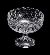 Fruteira de Cristal com P� Ang�lica da Wolff