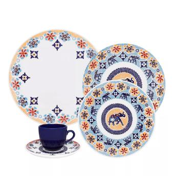 Aparelho de Jantar Coup Shanti de Porcelana 30 Pe�as