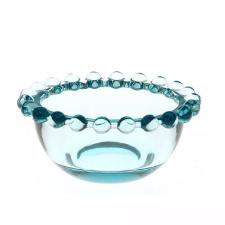 Bowl de Vidro Redondo Pequeno de Bolinha Azul da Quadrifoglio