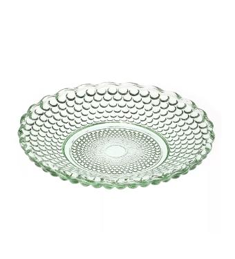 Mini Prato de Vidro Bolinha Verde da Quadrifoglio