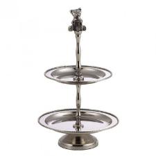 Porta Doce de Lat�o Dois Andares Ursinho