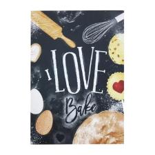 Quadro Love Bake Fundo Preto