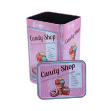 Lata de Metal Kitchen Candy Shop Rosa
