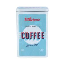 Lata de Metal Kitchen Coffee Azul