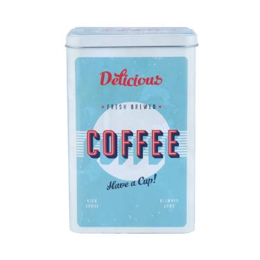 Lata de Metal Kitchen Coffee Azul