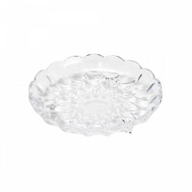 Prato de Sobremesa de Cristal com P� da Linha Ang�lica da Wolff