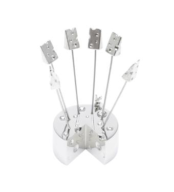 Petisqueira com 7 Pe�as com Suporte em Zamac Queijo e Ratinho