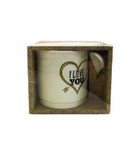Caneca de Porcelana I Love You