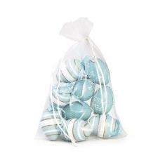 Ovos Decorativos Azuis 9 Unidades