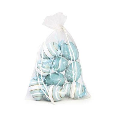 Ovos Decorativos Azuis 9 Unidades