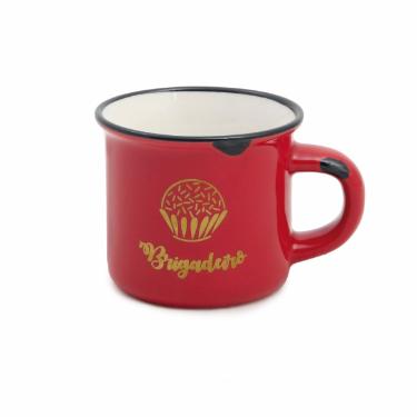 Caneca Pequena Brigadeiro Vermelha da Cromus