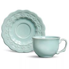 X�cara de Ch� em Cer�mica Peniche Verde da Porto Brasil