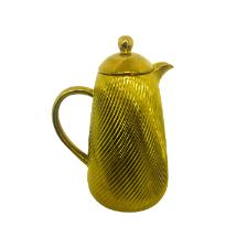 Garrafa T�rmica Dourada de Porcelana