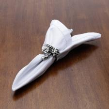 Conjunto de An�is para Guardanapo em Zamac de Palmeira da Rojemac