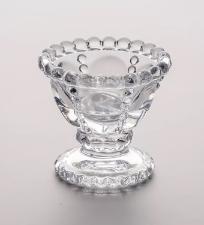 Bowl Pequeno de Bolinha com P� em Vidro Pearl 8cm