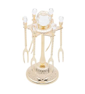 Jogo com 6 Garfinhos para Petisco de Zamac