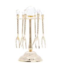 Jogo com 6 Garfinhos para Petisco de Zamac