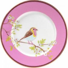 Prato de Sobremesa de Porcelana da Linha Early Bird Rosa da Pip Studio