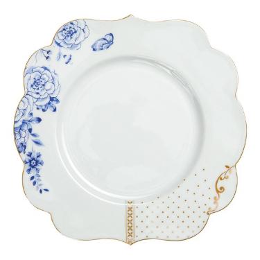 Prato de Sobremesa Flowers Royal White de Porcelana da PiP Studio