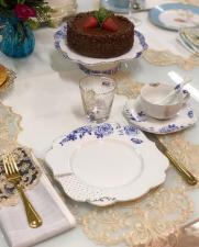 Prato de Sobremesa Flowers Royal White de Porcelana da PiP Studio