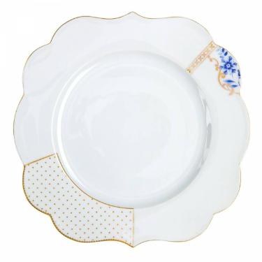 Prato Raso Flowers Royal White de Porcelana da PiP Studio