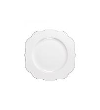 Prato para P�o Royal White de Porcelana