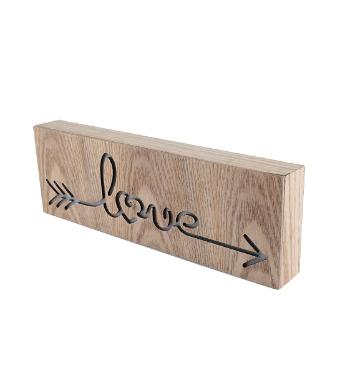 Caixa de Madeira Led Love