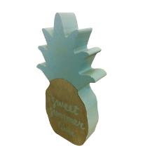 Abacaxi Decorativo de Madeira Verde