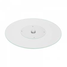 Centro de Mesa Girat�rio Redondo de Vidro com 35 cm da Full Fit