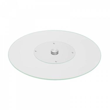 Centro de Mesa Girat�rio Redondo de Vidro com 35 cm da Full Fit