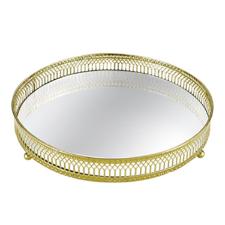 Bandeja Redonda Dourada
