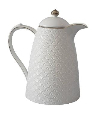 Garrafa T�rmica de Porcelana Branca