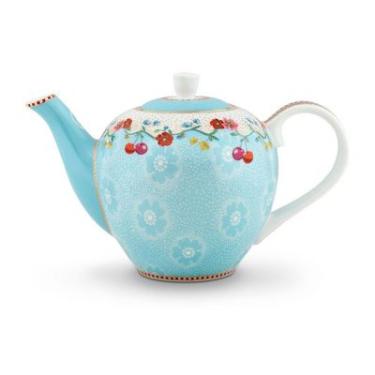 Bule Pequeno Cherry Azul Floral da Pip Studio