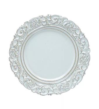 Sousplat Apolo Azul e Marrom 35cm