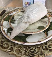 Sousplat Apolo Creme Marrom