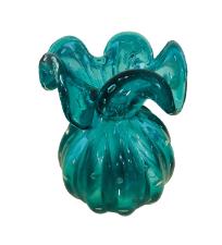 Murano de Cristal Azul Petr�leo