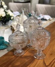 Bomboniere Belle M�dia em Cristal com P� da Wolff