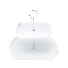 Porta Doce de Porcelana Dois Andares Birds