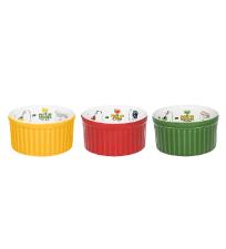 Conjunto com 3 Ramequins Cookware Coloridos