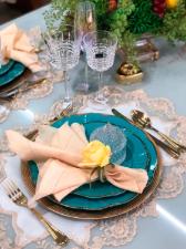 Aparelho de Jantar Soleil Aurora de Porcelana 30 Pe�as