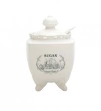 A�ucareiro De Dolomita Com Colher Sevilha Branco da Lyor