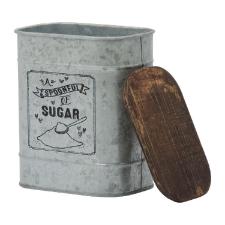 Lata com Tampa de Madeira Sugar