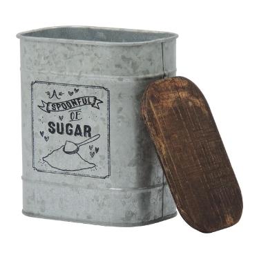 Lata com Tampa de Madeira Sugar
