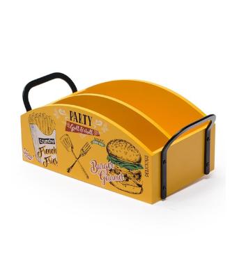 Porta Guardanapo Burguer Amarelo