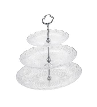 Porta Doce Starry Triplo de Cristal da Wolff