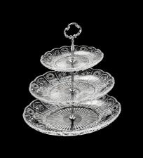 Porta Doce Starry Triplo de Cristal da Wolff