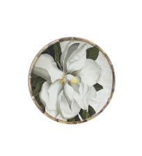 Prato de Sobremesa em Porcelana L�rio Branco