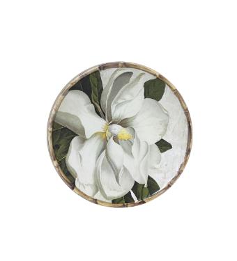 Prato de Sobremesa em Porcelana L�rio Branco