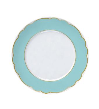 Prato Raso em Porcelana Royal Tiffany