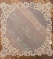 Guardanapo de Tule Off White Bege 43cm